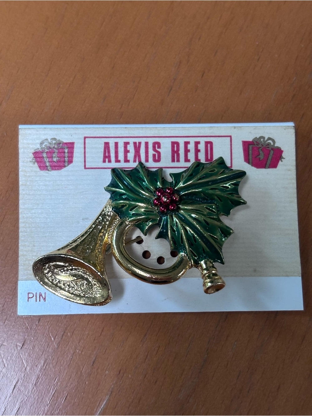 Alexis Reed vintage holiday pin